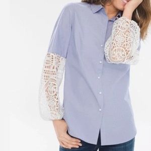 Chico's Laced!! Sleeve blouse
